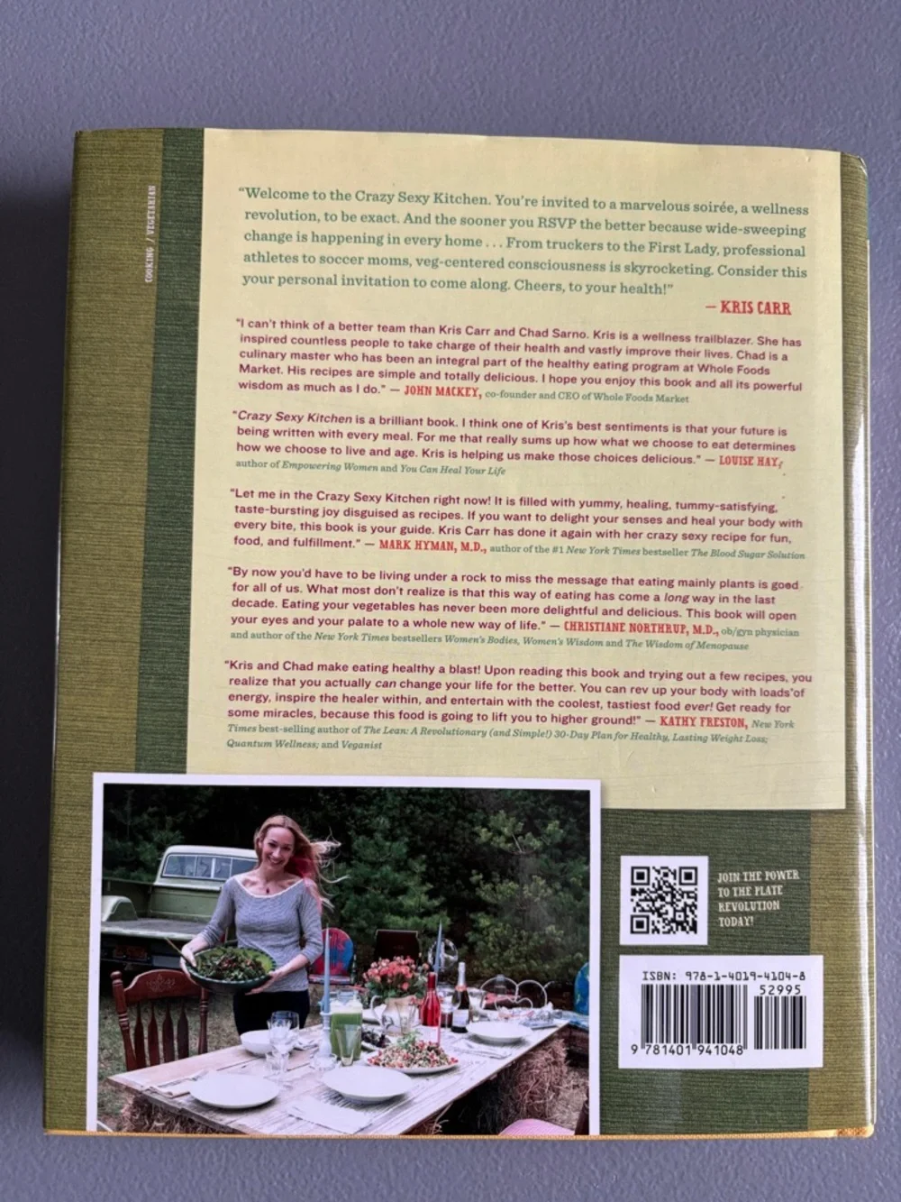 Crazy Sexy Kitchen Kris Carr vegetarian cookbook  EUC